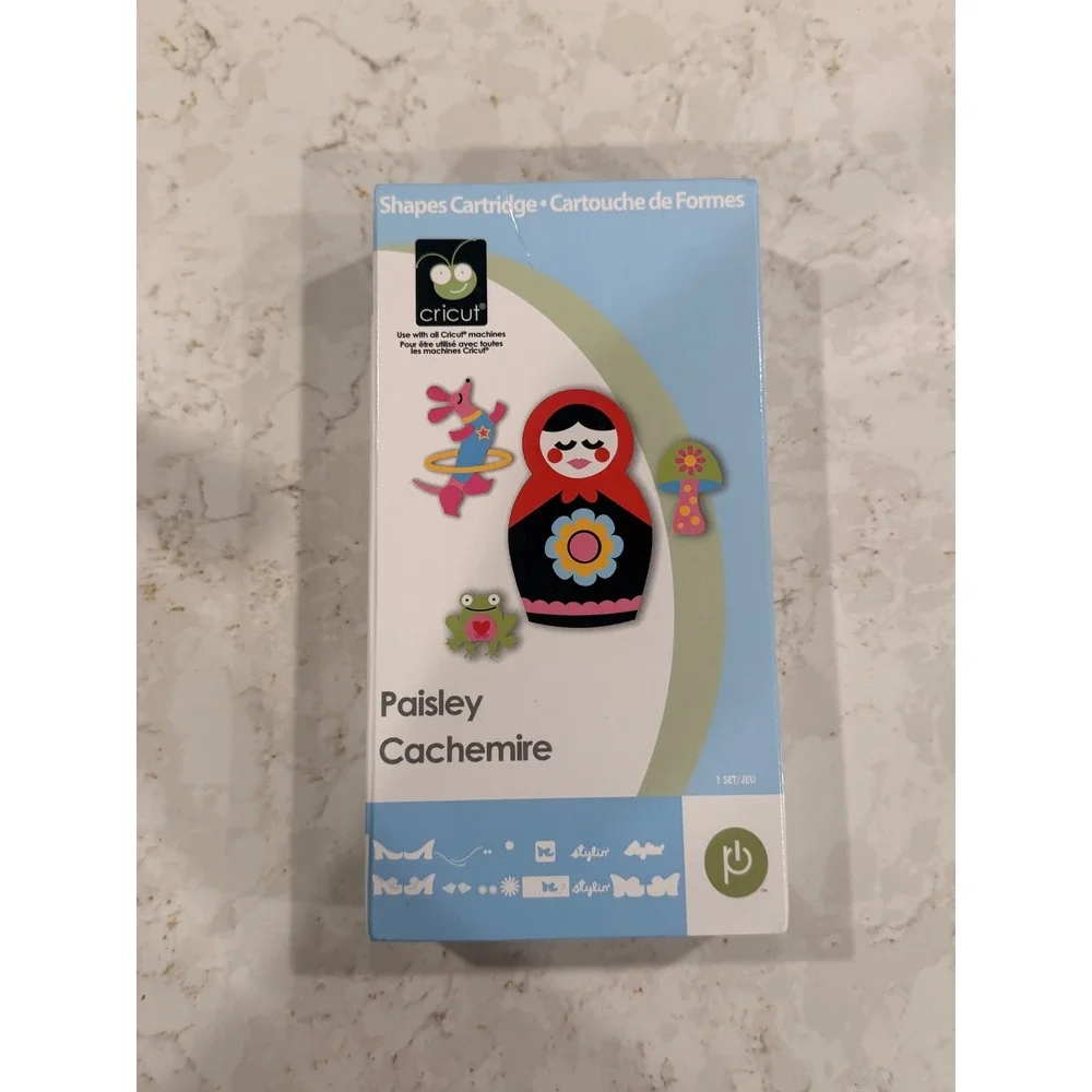 Cricut Paisley Shapes Cartridge 29-1591‎ Provo Craft Matryoshka Doll Animals New